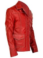 Tyler FC Brad Mayhem Fight Club Leather Coat - Image 2