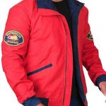 David Hasselhoff Baywatch Red Bomber Jacket