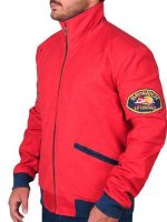 David Hasselhoff Baywatch Red Bomber Jacket - Image 5