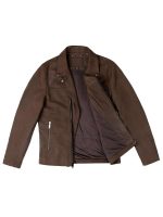 Mens Leather Motorcycle Jacket - Image 3