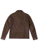 Mens Leather Motorcycle Jacket - Image 5