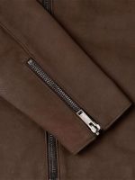 Mens Leather Motorcycle Jacket - Image 8