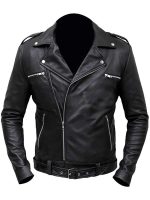 The Walking Dead Negan Black Leather Jacket