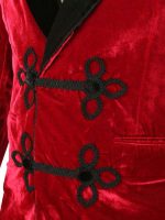 Red Velvet Smoking Coat - Image 4