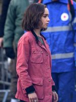 Secret Invasion Emilia Clarke Pink Jacket - Image 3
